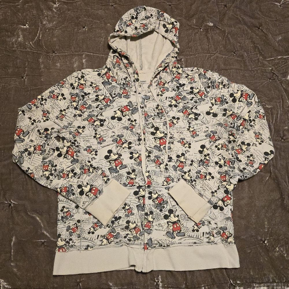 Vintage Disney Mickey Mouse Zip Up Hoodie